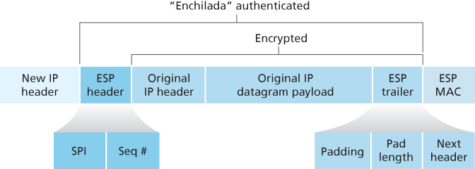 IPsec datagram format